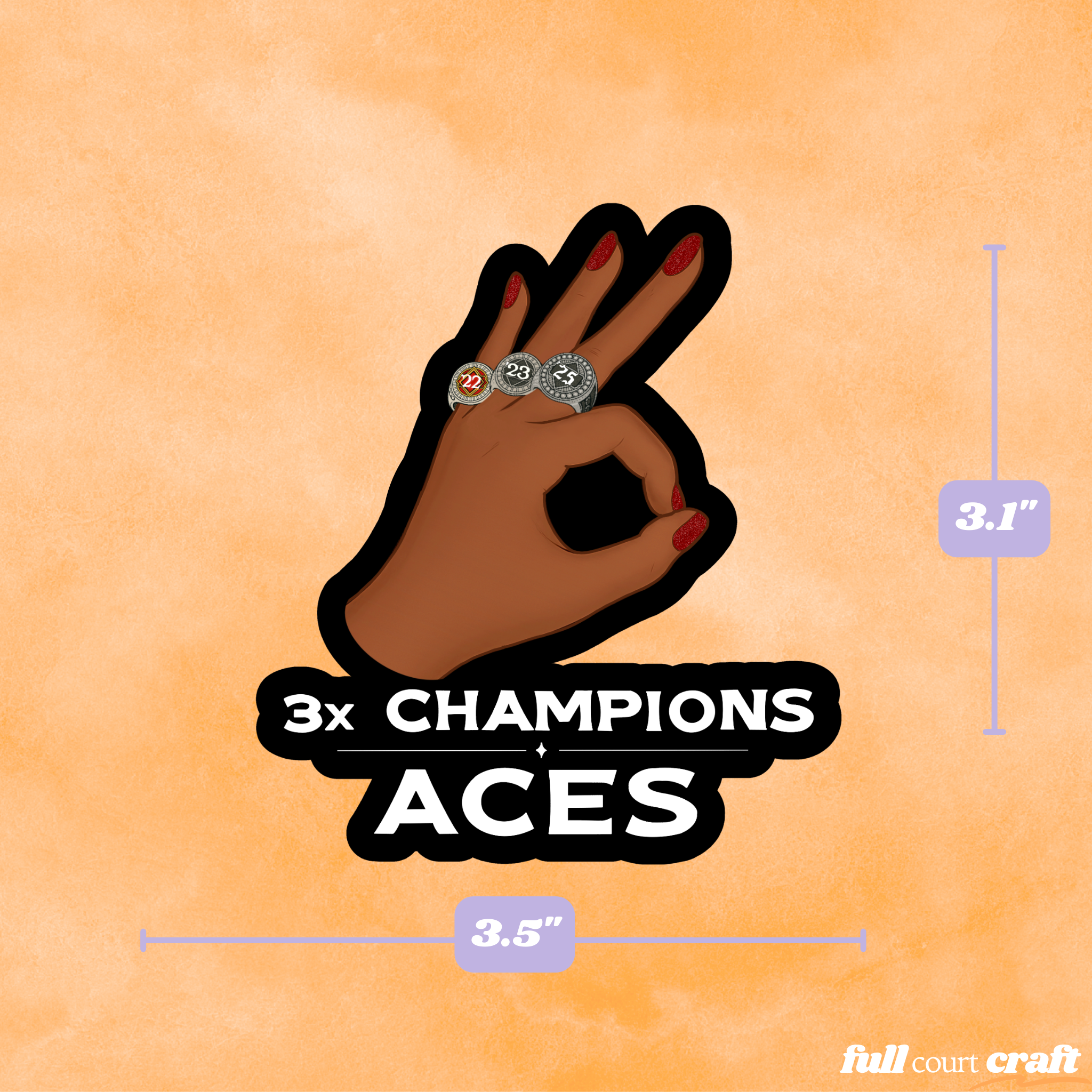 2025 Aces Championship Sticker