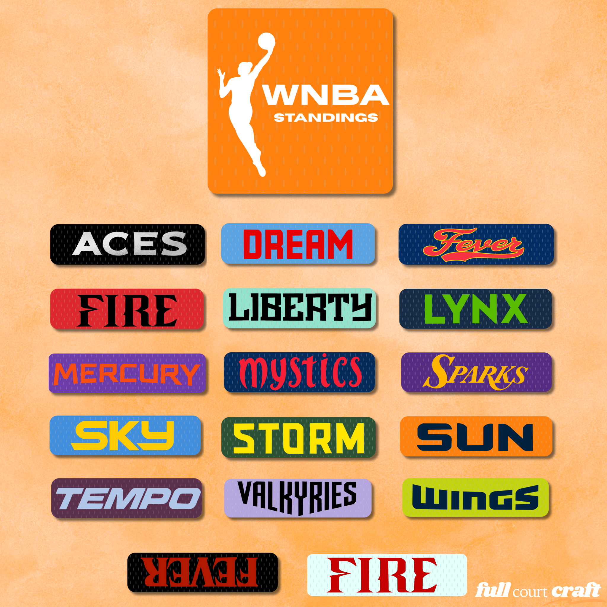 WNBA | Standing Kit Full Magnet