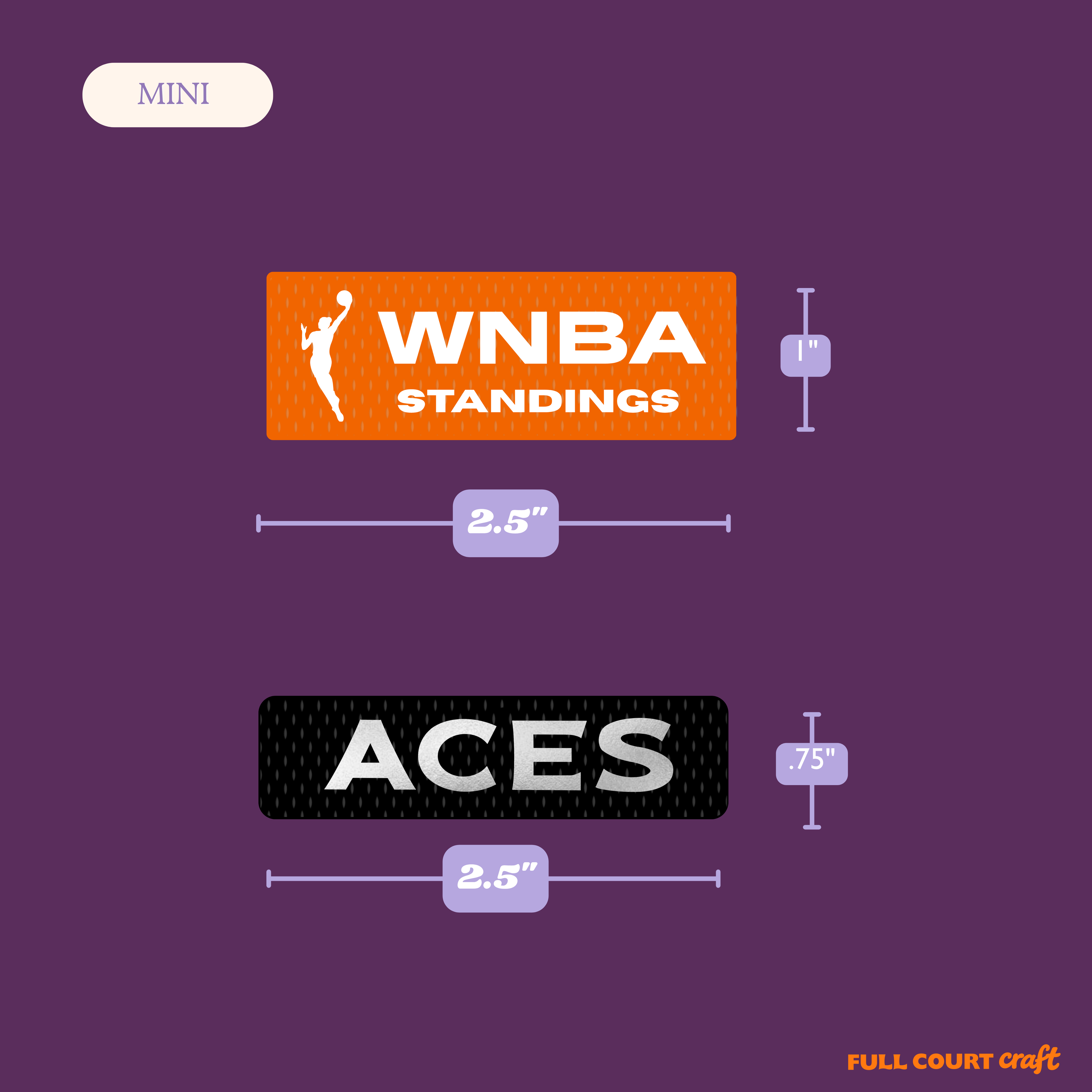 WNBA Standing + Playoff Bundle | Flat Back Mini