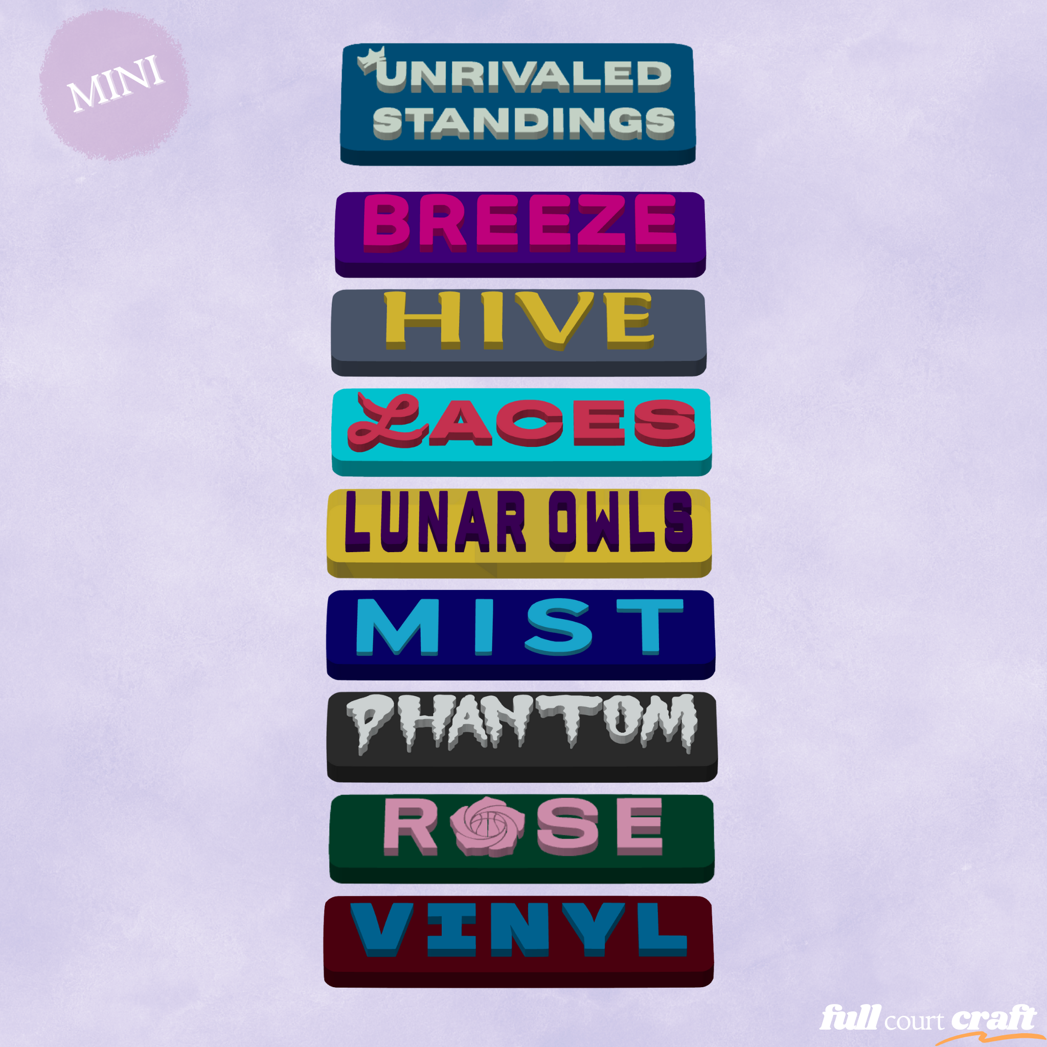 Unrivaled Mini 3D Printed Standing Kit