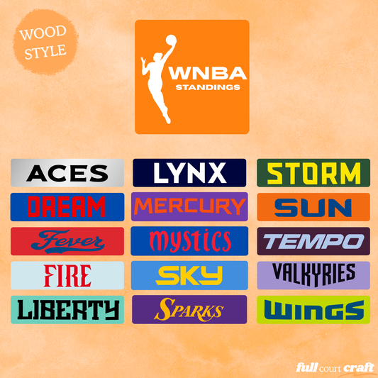 Wood WNBA Magnet | Standing Kit