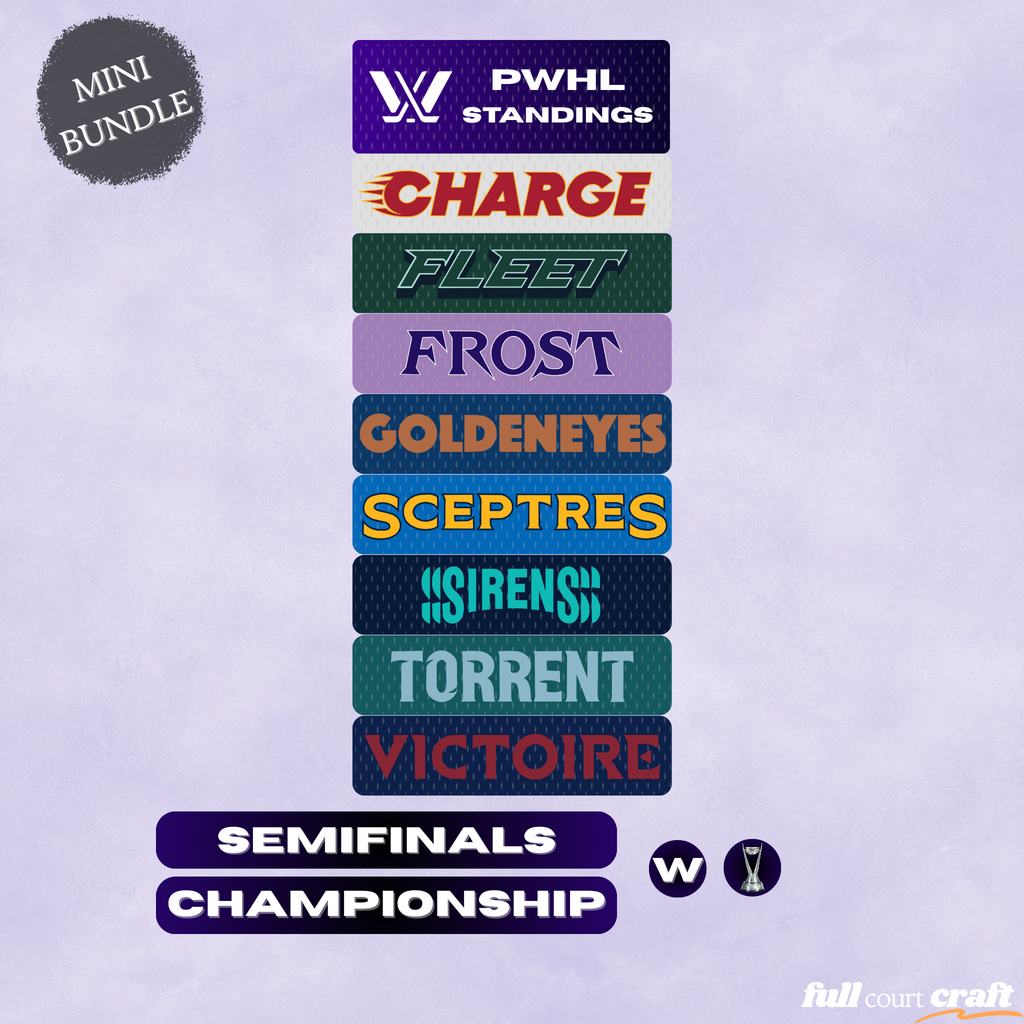 PWHL Mini Standing Kit + Playoff Tracker Bundle