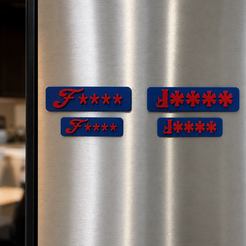 Censored Team Single Magnet | 3D Printed
